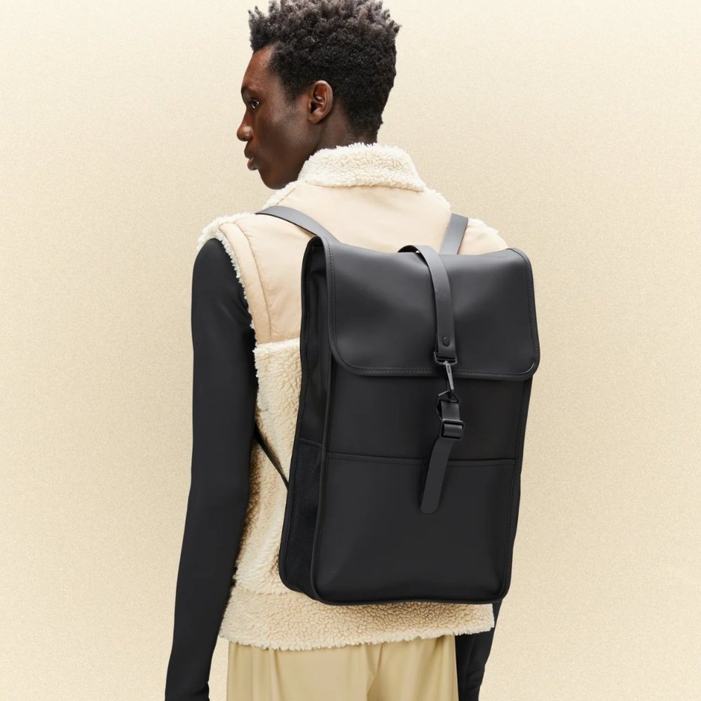 Rains Large Backpack Black